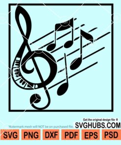 Music notes svg