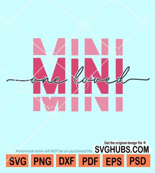 One loved mini mirrored svg