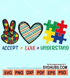 Peace love understand svg