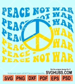 Peace not war mirrored svg
