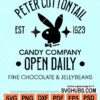 Peter cotton tail candy company open daily svg