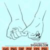 Pinky promise finger love svg