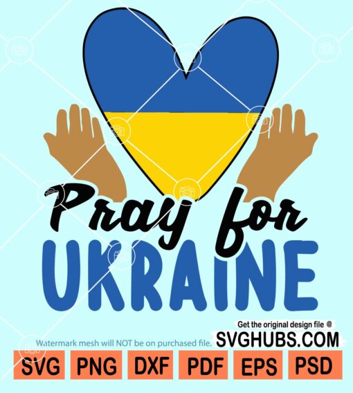 Pray for Ukraine svg