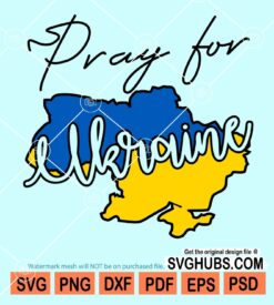 Pray for ukraine svg