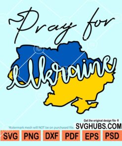 Pray for ukraine svg