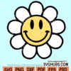 Retro Flower Smiley svg
