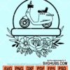 Scooter monogram svg
