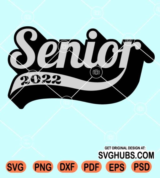 Senior 2022 retro svg