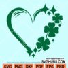 Shamrock Sparkly Heart SVG