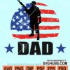 Soldier dad distressed American flag svg