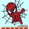 Spiderman with net svg