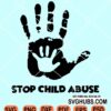 Stop child abuse svg