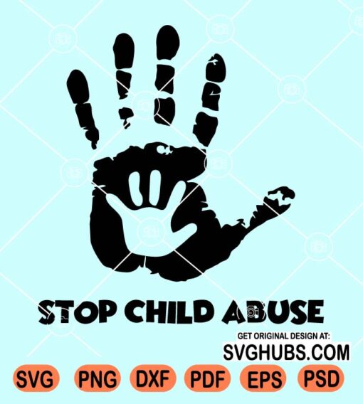 Stop child abuse svg
