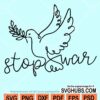 Stop war Pigeon svg