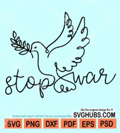 Stop war Pigeon svg