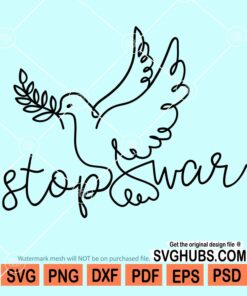 Stop war Pigeon svg