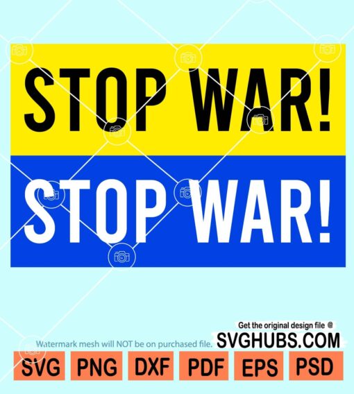 Stop war Ukraine svg