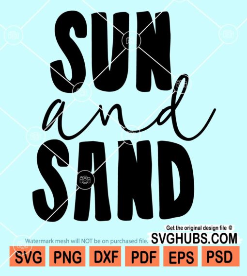 Sun and sand svg