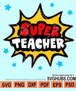 Super teacher svg