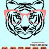 Tiger with sunglasses svg