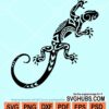 Tribal lizard svg