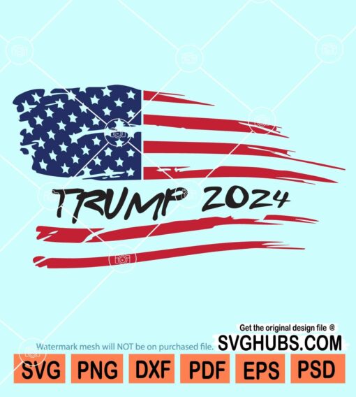 Trump 2024 flag svg