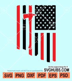 US Axe flag svg