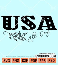 USA All day svg