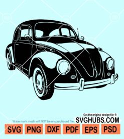 Volkswagen beetle classic car svg