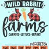 Wild rabbit farms carrots lettuce grains svg