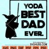 Yoda best dad ever svg