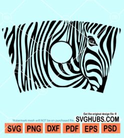 Zebra print pattern venti wrap svg