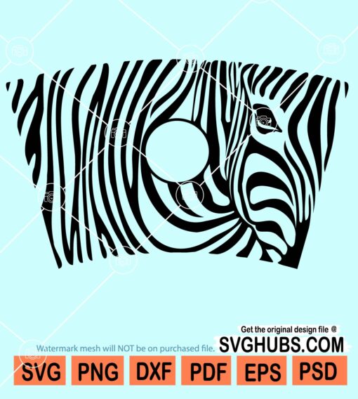 Zebra print pattern venti wrap svg