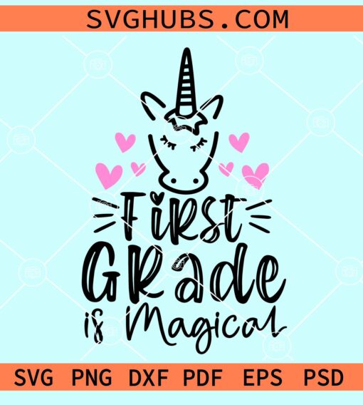 1st grade is magical SVG
