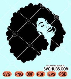 Afro diva clipart svg