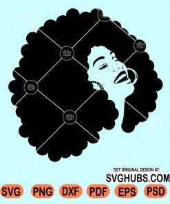 Afro diva clipart svg