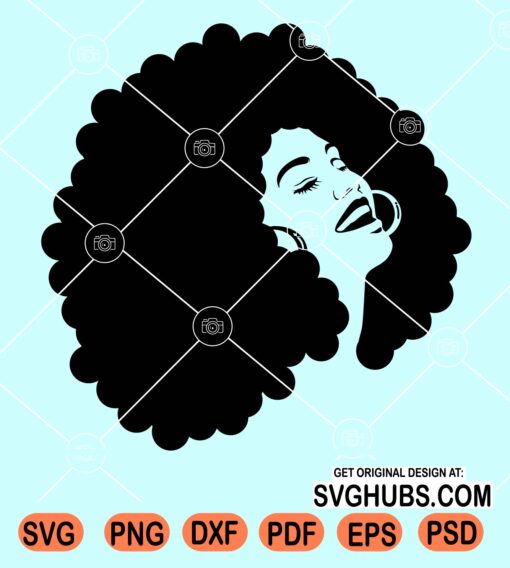 Afro diva clipart svg