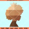 Afro woman melanin shade SVG