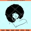 Afro woman svg