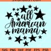 All American stars svg