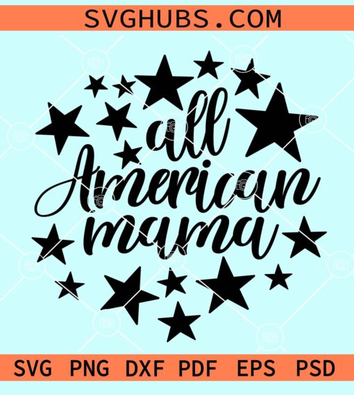 All American stars svg