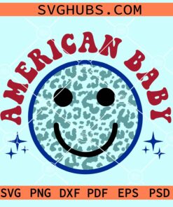 American babe smiley SVG