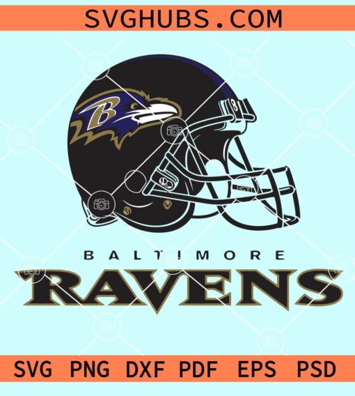 Baltimore ravens helmet svg