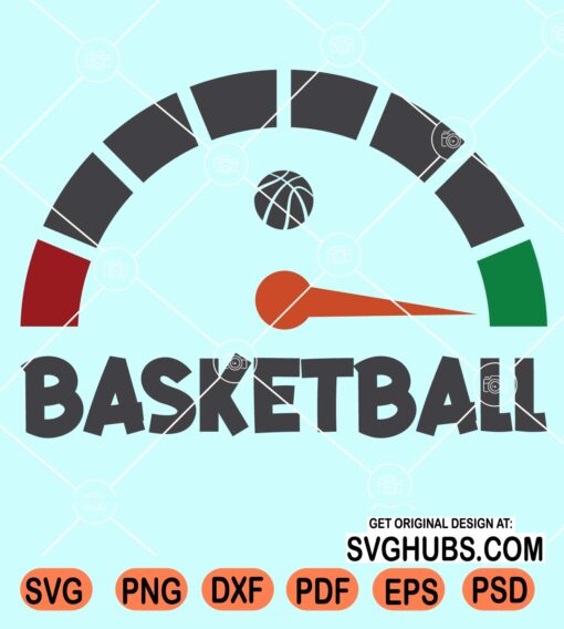 Basketball full fuel gauge bar svg