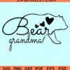 Bear grandma svg