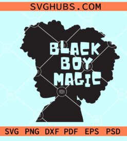Black boy magic SVG