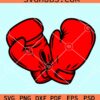 Boxing gloves red svg