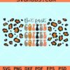 But first coffee retro leopard print Starbucks libbey glass can wrap svg