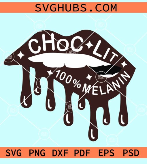 Choc lit 100 melanin svg