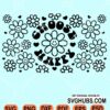 Choose happy retro sunflower smiley starbucks libbey glass can svg